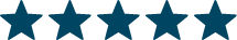 Five Blue Star Icon