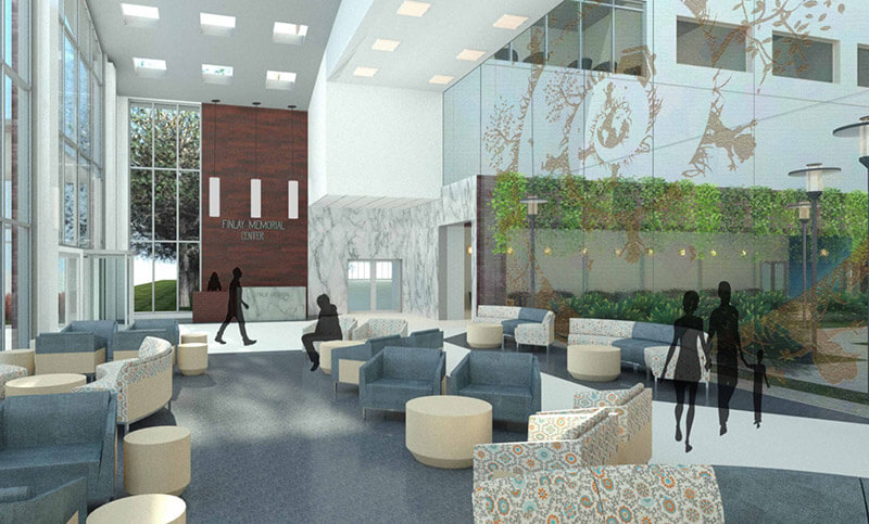 Lobby design mockup by, NYSID Student, Monica Margolles-Flores.